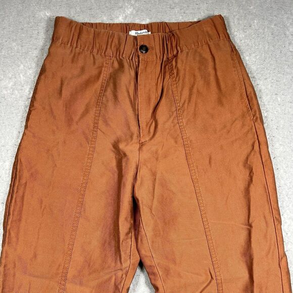Madewell Pants Womens Size Small Tapered Huston Pull On Crop Pants Pockets - Picture 2 of 9